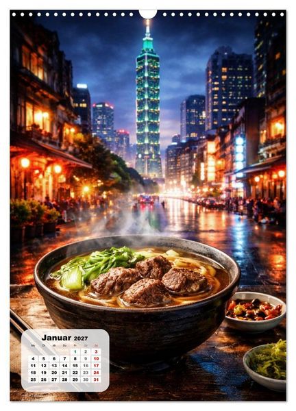 Produktbild: Taiwan &ndash; Eine Schlemmerreise durchs Land der Nachtm&auml;rkte (Wandkalender 2027 DIN A3 hoch), CALVENDO Monatskalender