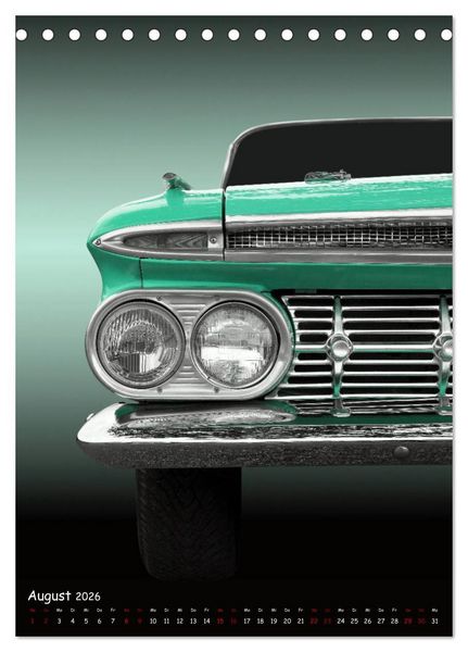 Produktbild: Faszination US Klassiker 1955 bis 1967 (Tischkalender 2026 DIN A5 hoch), CALVENDO Monatskalender
