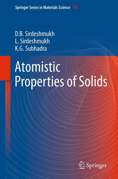 Produktbild: Atomistic Properties of Solids