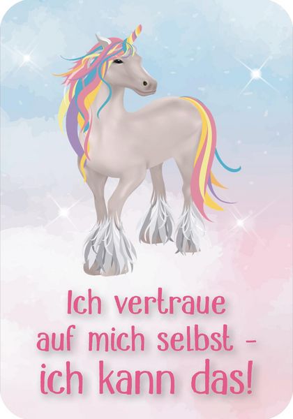 Produktbild: Mutmachkarten f&uuml;r die Schule &ndash; Einhorn