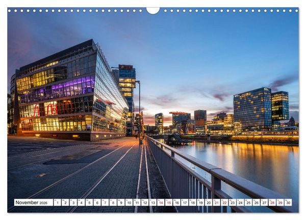 Produktbild: Urbane Impressionen. D&uuml;sseldorf - Moderne Stadt mit gr&uuml;nem Herz. (Wandkalender 2026 DIN A3 quer), CALVENDO Monatskalender