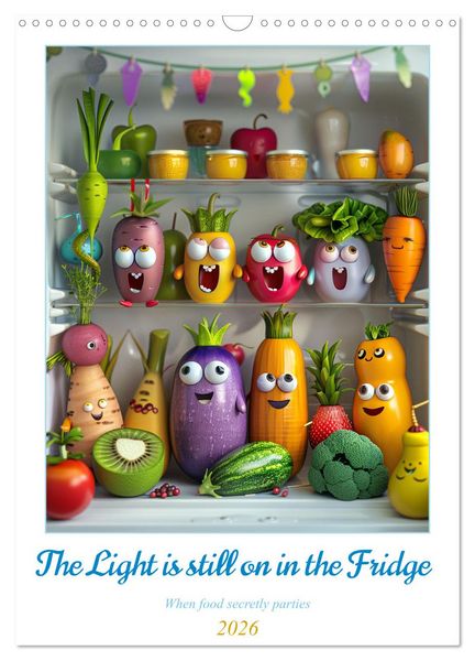 The Light ist still on in the Fridge (Wall Calendar 2026 DIN A3 portrait), CALVENDO 12 Month Wall Calendar