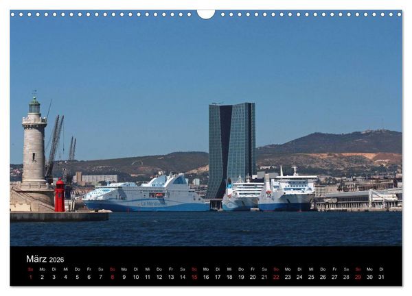 Produktbild: MARSEILLE - Die Hafenmetropole an der C&ocirc;te d'Azur (Wandkalender 2026 DIN A3 quer), CALVENDO Monatskalender