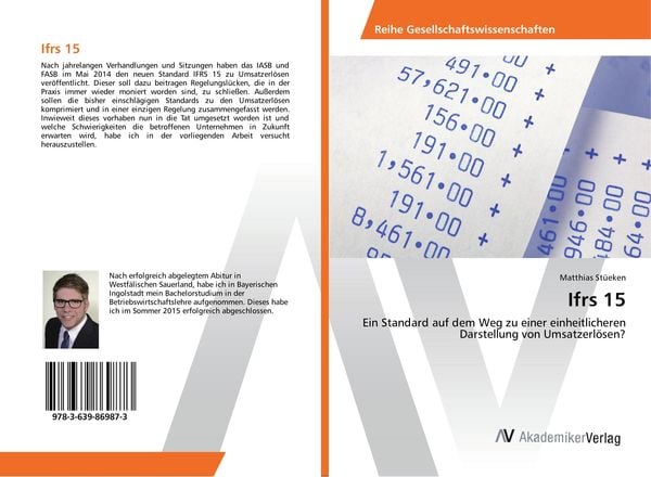 Ifrs 15, Taschenbuch von Matthias Stüeken, AV Akademikerverlag, 9783639869873