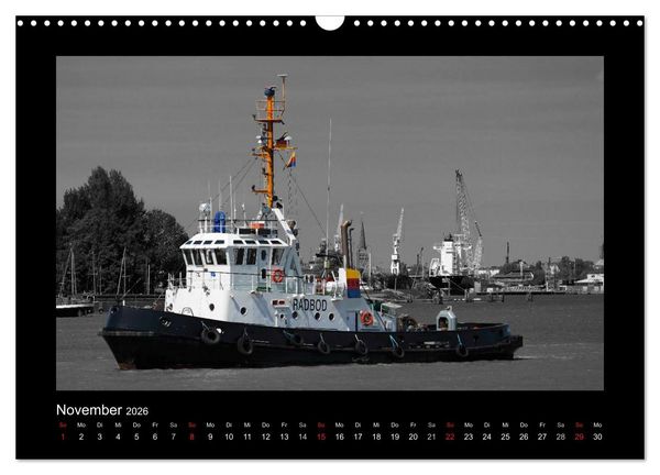 Produktbild: Auf Gro&szlig;e Fahrt - Schiffe im Hafen und auf See (Wandkalender 2026 DIN A3 quer), CALVENDO Monatskalender
