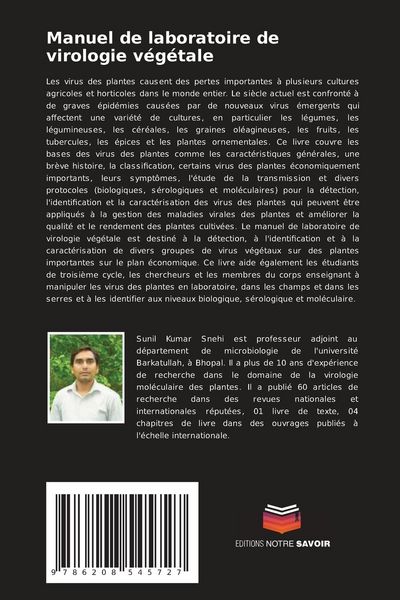 Produktbild: Manuel de laboratoire de virologie v&eacute;g&eacute;tale