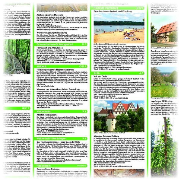 Produktbild: Publicpress Rad- und Wanderkarte Altm&uuml;hlsee, Brombachsee, Rothsee 1:50.000