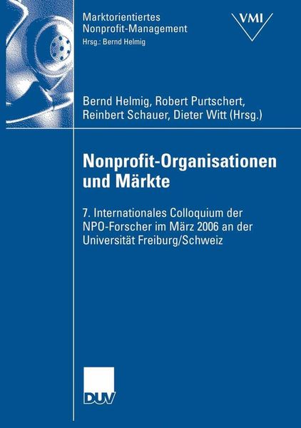 Produktbild: Nonprofit-Organisationen und M&auml;rkte