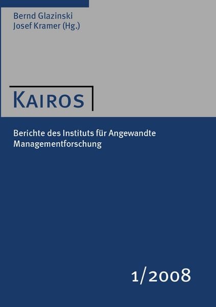 Kairos 1/2008, Taschenbuch von , BoD - Books on Demand, 9783937882024