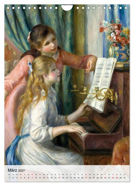 Produktbild: Die kleinen Musen des Monsieur Renoir (Wandkalender 2027 DIN A4 hoch), CALVENDO Monatskalender