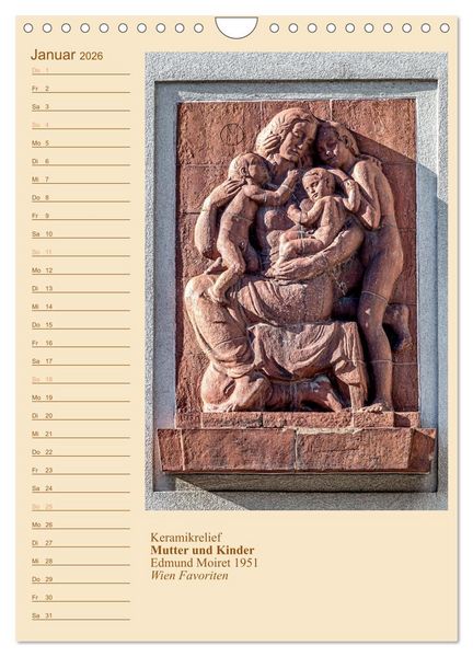 Produktbild: M&uuml;tter mit Kindern in der Kunst (Wandkalender 2026 DIN A4 hoch), CALVENDO Monatskalender