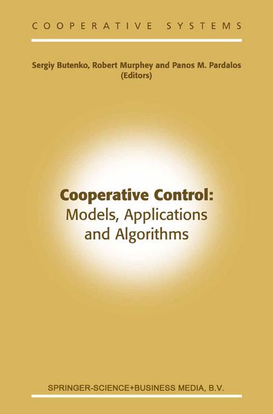 Produktbild: Cooperative Control: Models, Applications and Algorithms