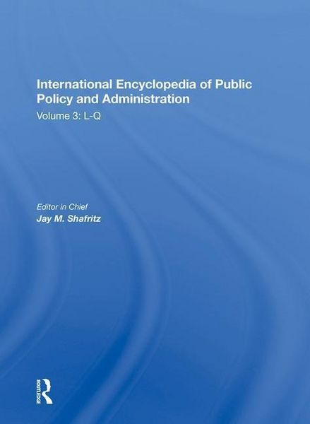 Produktbild: Shafritz, J: International Encyclopedia of Public Policy and