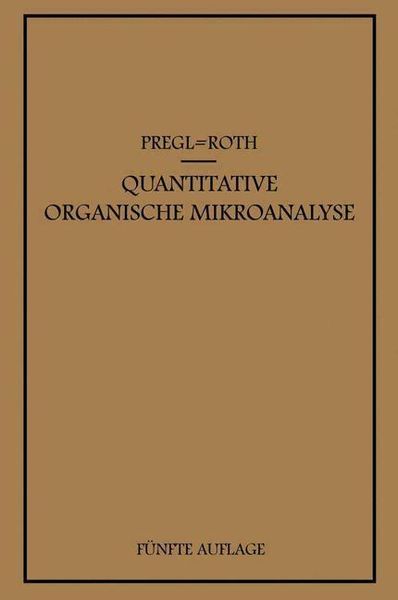 Produktbild: Quantitative Organische Mikroanalyse