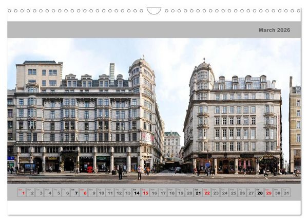 Produktbild: London Street Fronts 2026 / UK-Version (Wall Calendar 2026 DIN A3 landscape), CALVENDO 12 Month Wall Calendar