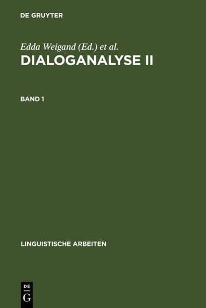 Produktbild: Dialoganalyse II