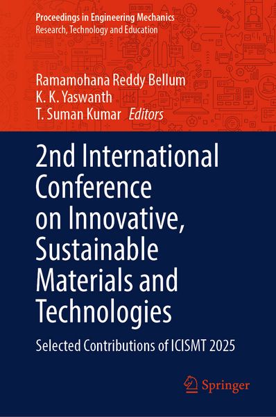 Produktbild: 2nd International Conference on Innovative, Sustainable Materials and Technologies