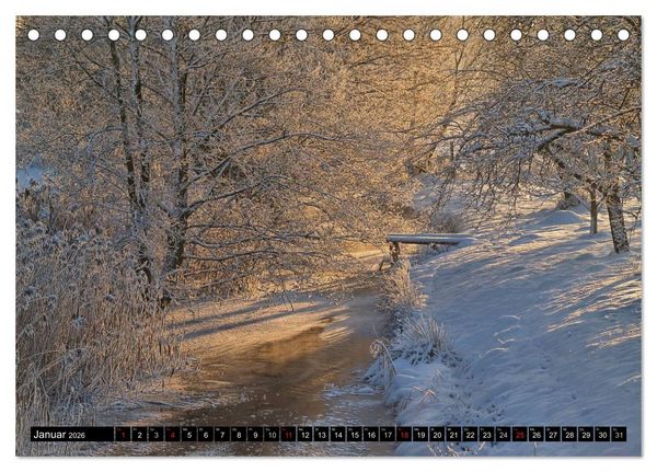 Produktbild: Brandenburg'sche Impressionen (Tischkalender 2026 DIN A5 quer), CALVENDO Monatskalender