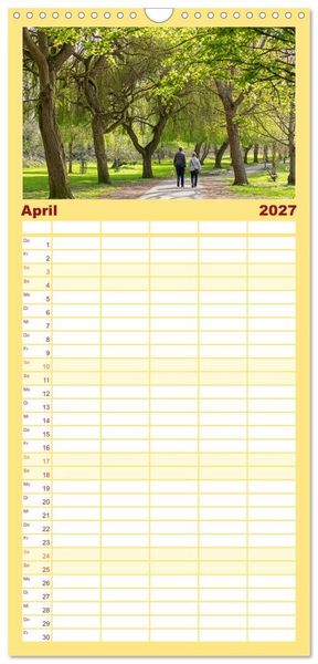 Produktbild: Familienplaner 2027 - Stratford upon Avon - Shakespeare-Stadt mit 5 Spalten (Wandkalender, 21 x 45 cm) CALVENDO