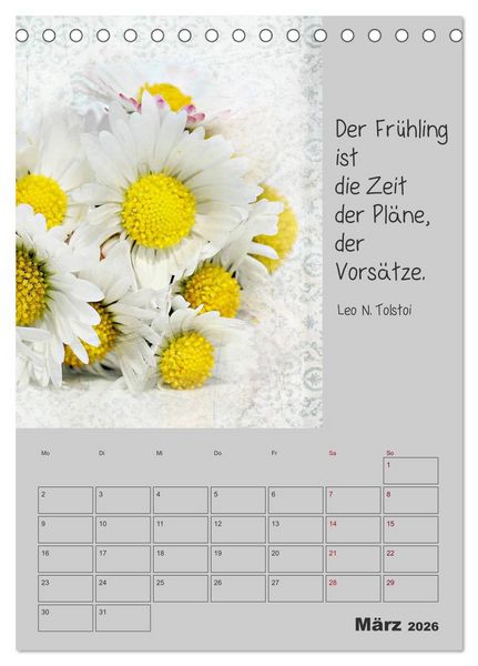 Produktbild: Motivationshilfe (Tischkalender 2026 DIN A5 hoch), CALVENDO Monatskalender