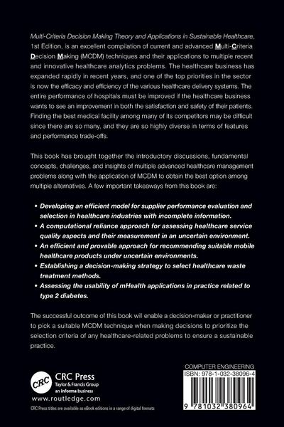 Produktbild: Multi-Criteria Decision Making Theory and Applications in Sustainable Healthcare