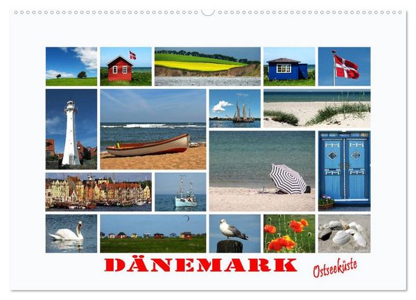 Produktbild: D&auml;nemark - Ostseek&uuml;ste (Wandkalender 2026 DIN A2 quer), CALVENDO Monatskalender