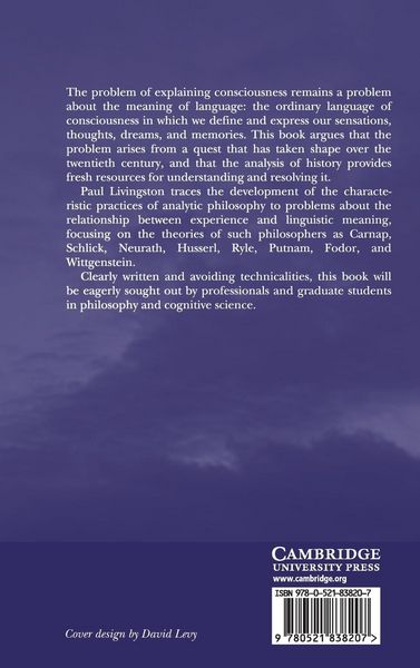 Produktbild: Philosophical History and the Problem of Consciousness