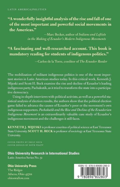 Produktbild: Pachakutik and the Rise and Decline of the Ecuadorian Indigenous Movement