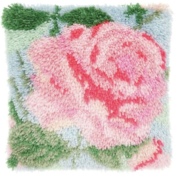 Produktbild: Rico Hooki Hooki, Kn&uuml;pfset, Kissen Rose, 40x40cm