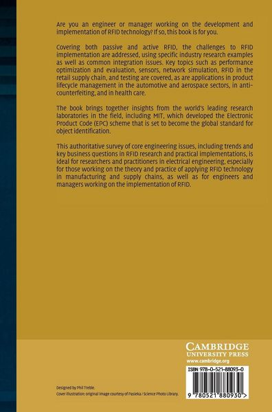 Produktbild: RFID Technology and Applications