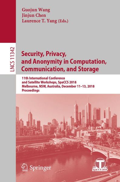 Produktbild: Security, Privacy, and Anonymity in Computation, Communication, and Storage