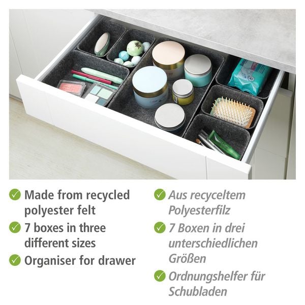 Produktbild: Schubladen Organizer Filz, 7-teilig
