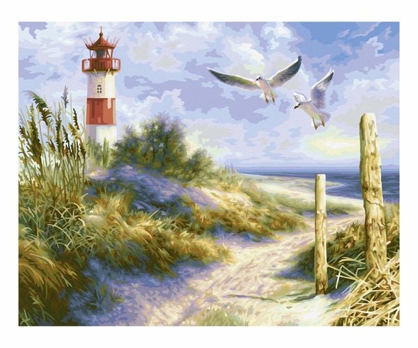 Produktbild: MNZ - D&uuml;nenlandschaft mit Leuchtturm