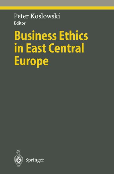 Produktbild: Business Ethics in East Central Europe