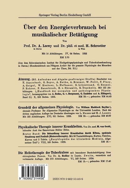 Produktbild: Der Heutige Stand der Physiologie des H&ouml;henklimas