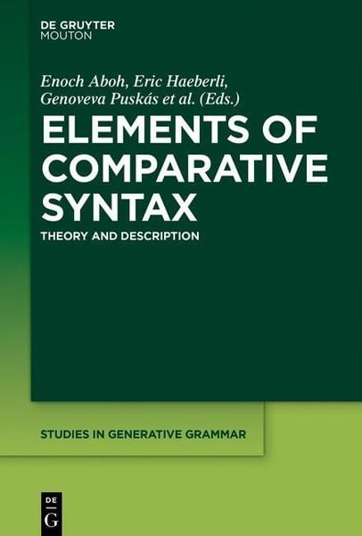 Produktbild: Elements of Comparative Syntax
