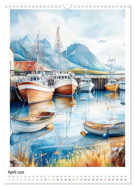 Produktbild: Maritimes Leben im Hafen (Wandkalender 2026 DIN A3 hoch), CALVENDO Monatskalender