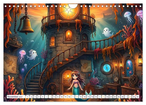 Produktbild: Die kleine Meeresentdeckerin (Wandkalender 2027 DIN A4 quer), CALVENDO Monatskalender
