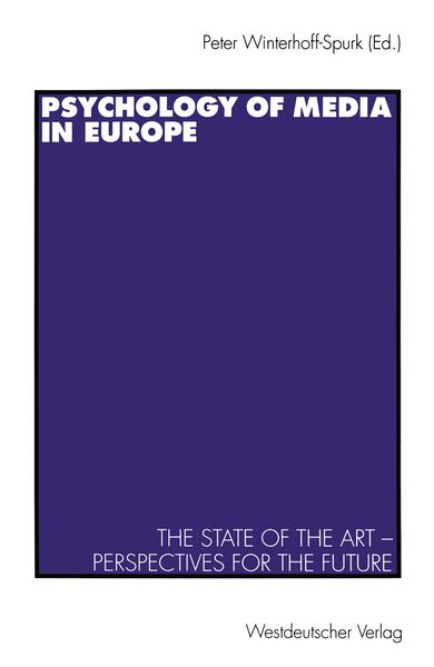 Produktbild: Psychology of Media in Europe