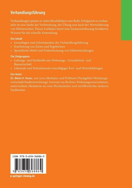 Produktbild: Verhandlungsf&uuml;hrung