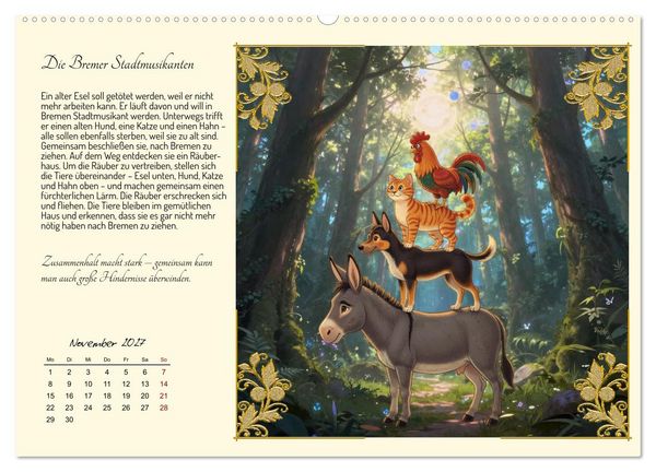 Produktbild: Die sch&ouml;nsten M&auml;rchen (hochwertiger Premium Wandkalender 2027 DIN A2 quer), Kunstdruck in Hochglanz