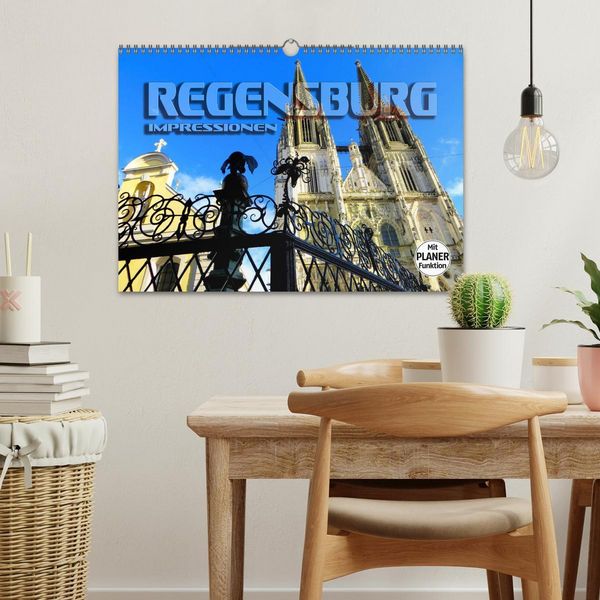 Produktbild: REGENSBURG - Impressionen (Wandkalender 2026 DIN A3 quer), CALVENDO Monatskalender