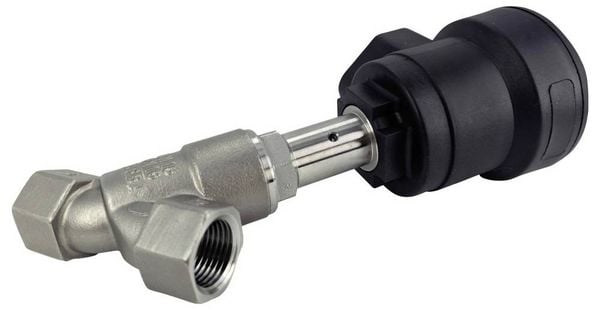 Produktbild: TRU COMPONENTS Luftgesteuertes Ventil TC-14215236 TC-TPV101PX1550NCS Geh&auml;usematerial Edelstahl Dichtungsmaterial PTFE 1 St.