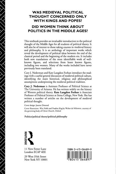 Produktbild: Medieval Political Theory