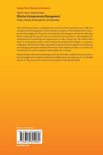 Produktbild: Effective Entrepreneurial Management
