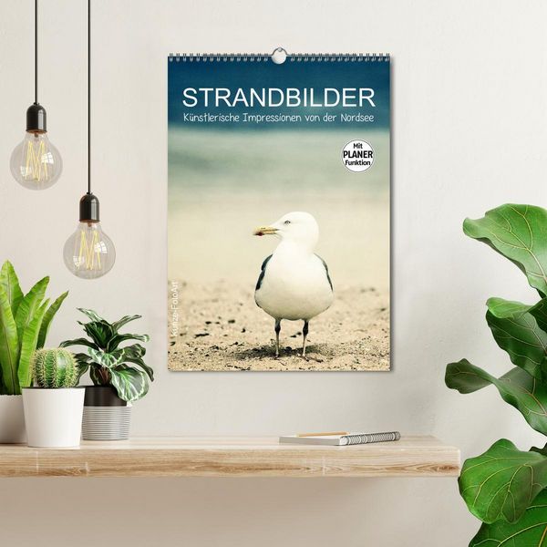 Produktbild: Strandbilder - K&uuml;nstlerische Impressionen von der Nordsee (Wandkalender 2026 DIN A3 hoch), CALVENDO Monatskalender
