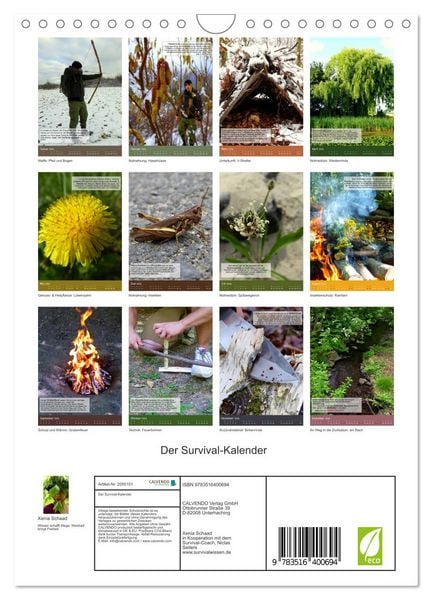 Produktbild: Der Survival-Kalender (Wandkalender 2026 DIN A4 hoch), CALVENDO Monatskalender