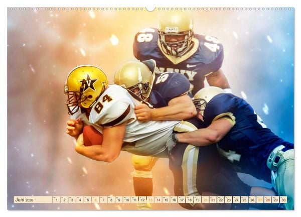 Produktbild: American Football - Fight (Wandkalender 2026 DIN A2 quer), CALVENDO Monatskalender