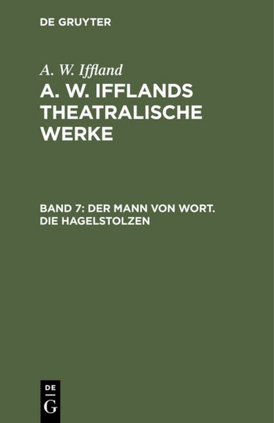 Produktbild: Der Mann von Wort. Die Hagelstolzen