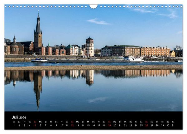 Produktbild: D&uuml;sseldorf - Rheinansichten (Wandkalender 2026 DIN A3 quer), CALVENDO Monatskalender